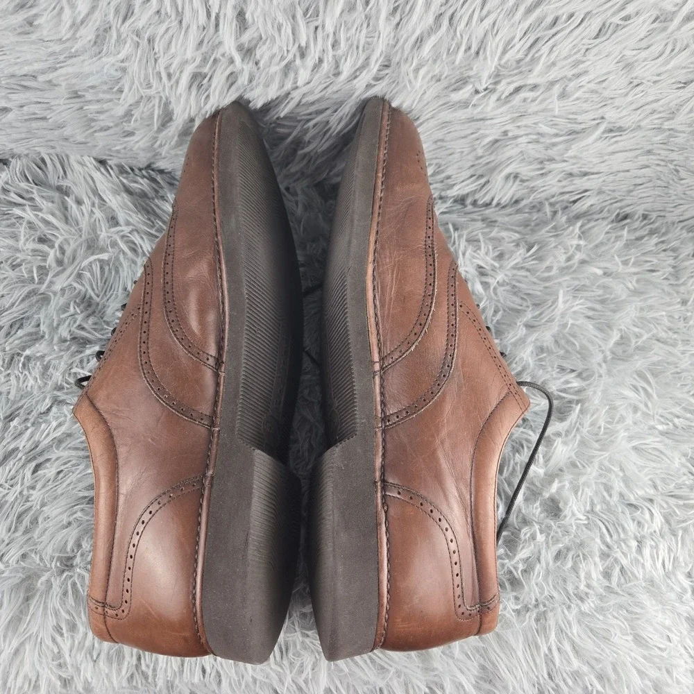 Rockport Mens 13M‎ Brown Leather DressSports Vibram Wingtip Oxford 13273